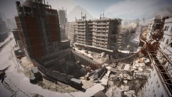 Blick von oben auf einen Teil der Karte Epicenter - dieser Teil gehrt zum Hotspot dieser neuen Karte - Battlefield 3 - Aftermath